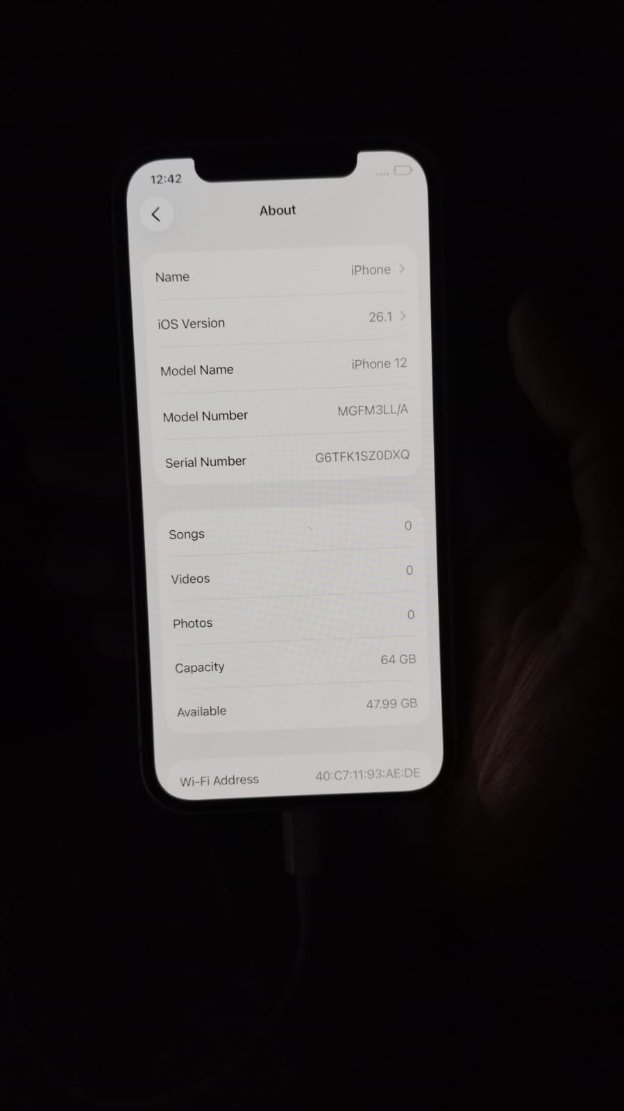 I phone 12 White