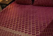 Texture velvet bedsheet