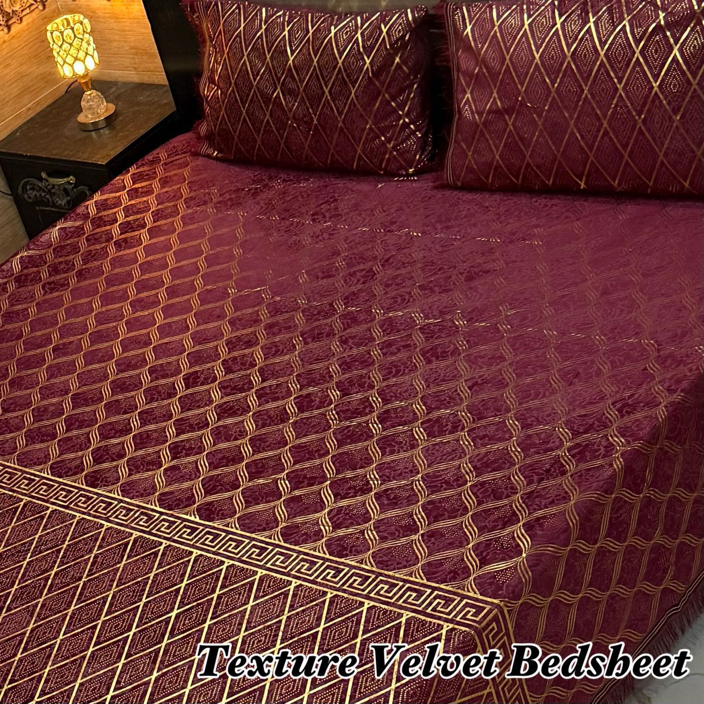 Texture velvet bedsheet