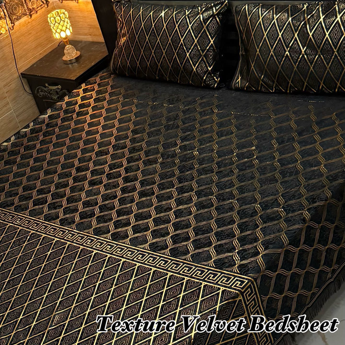 Texture velvet bedsheet