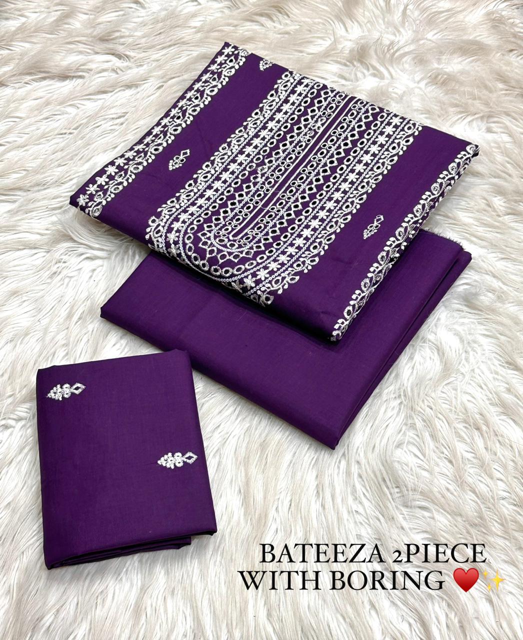 BATEEZA FANCY 2PIECE BORING EMBROIDERY COLLECTION