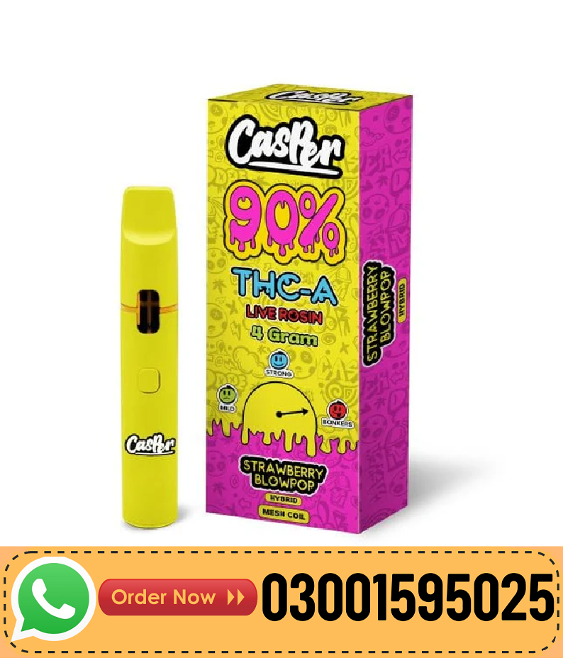 Casper Labs 90% Live Rosin THCa Disposable 4g In Pakistan