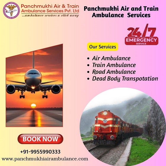 Hire Panchmukhi Air and Train Ambulance Service in Dehradun with Best Healthcare Facility