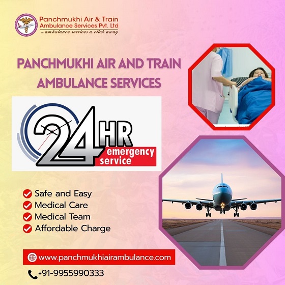 Panchmukhi Air and Train Ambulance Bhopal Guarantees the Comfort of an Intensive Care Unit on board