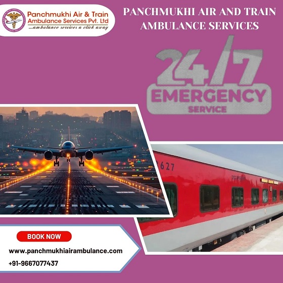 Choose the Inexpensive Air and Train Ambulance Service in Haryana with Healthcare Facility