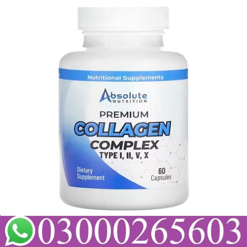 Absolute Nutrition Premium Collagen Complex Type 60 Capsules in Bahawalpur