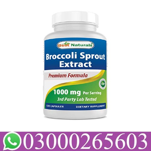 Best Naturals Broccoli Sprouts Extract 1000mg | 120 Capsules in Daska