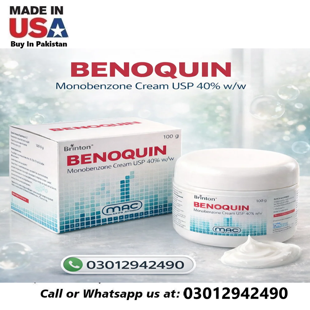 Benoquin Monobenzone Cream USP 40% in Pakistan 03012942490