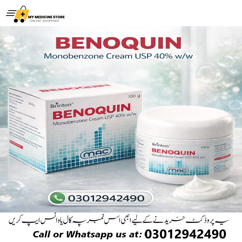 Benoquin Monobenzone Cream USP 40% in Pakistan 03012942490