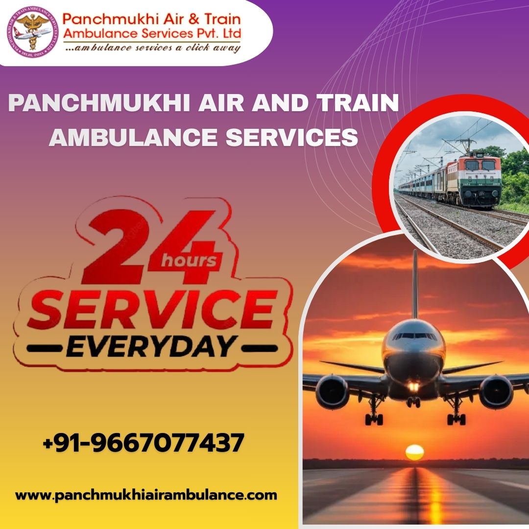 Hire Panchmukhi Air and Train Ambulance Service in Dehradun with Top-class Medical Service