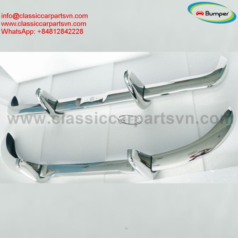 Datsun Roadster Fairlady bumpers with over riders (1962-1970)