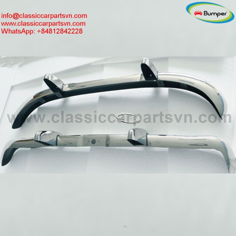 Datsun Roadster Fairlady bumpers with over riders (1962-1970)