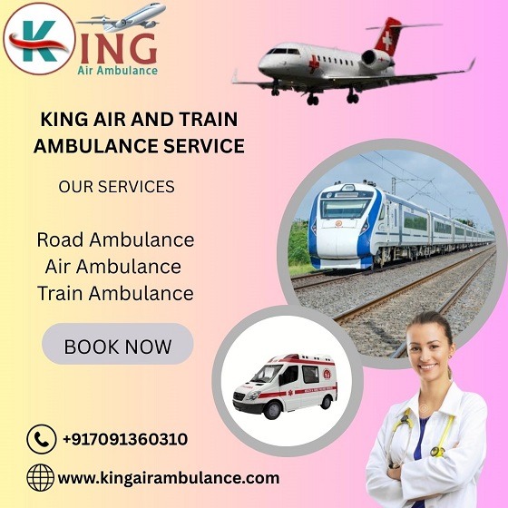 King Hi tech Train Ambulance Services in Kolkata- a professional support is offered on time