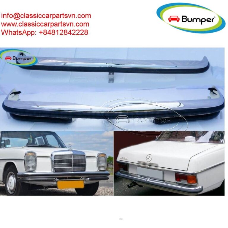 Mercedes W114 W115 Sedan S1 bumper full set 1 Mercedes W114 W115 Sedan S1 bumper full set