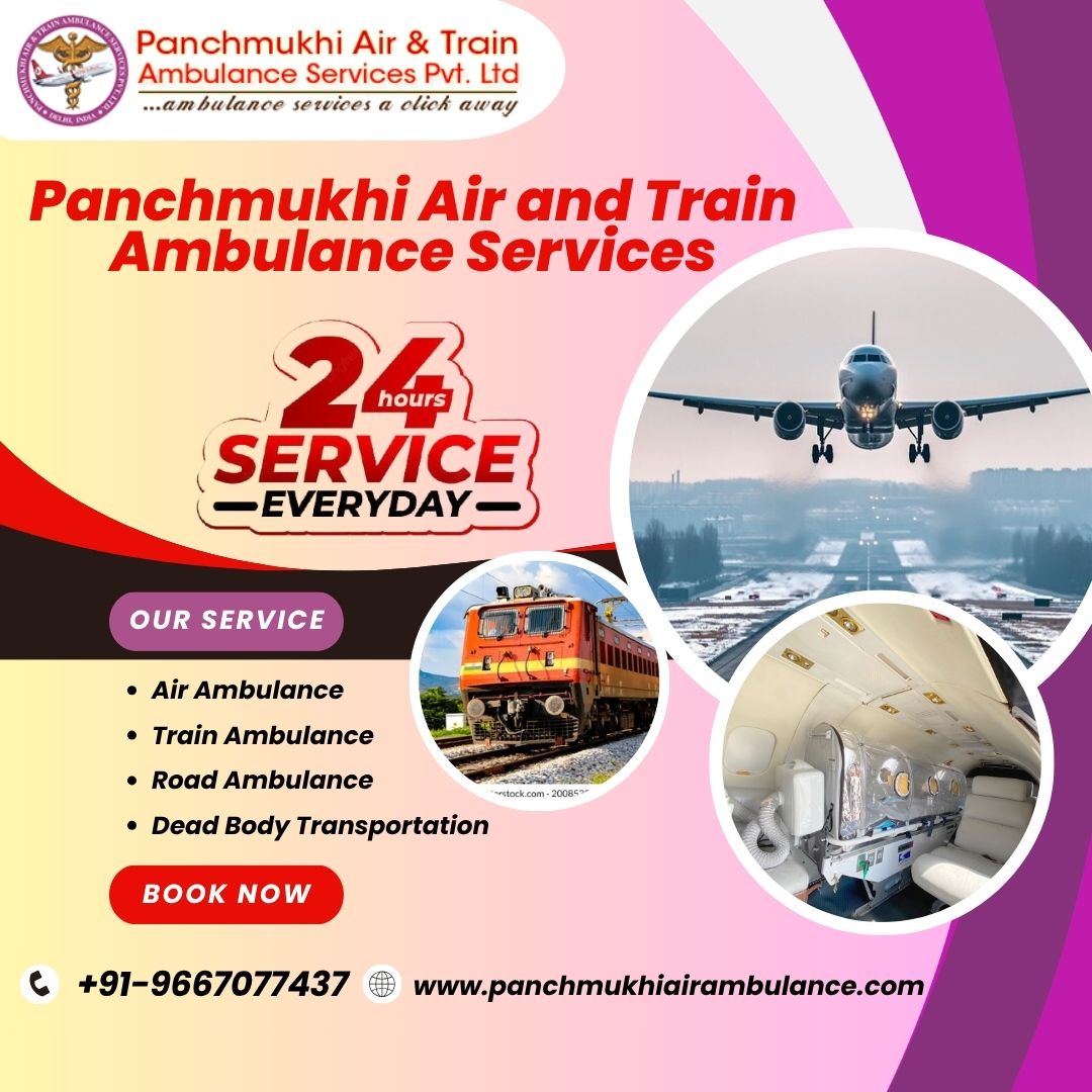 Panchmukhi Air and Train Ambulance Ranchi- relocation of critical patients done without unevenness