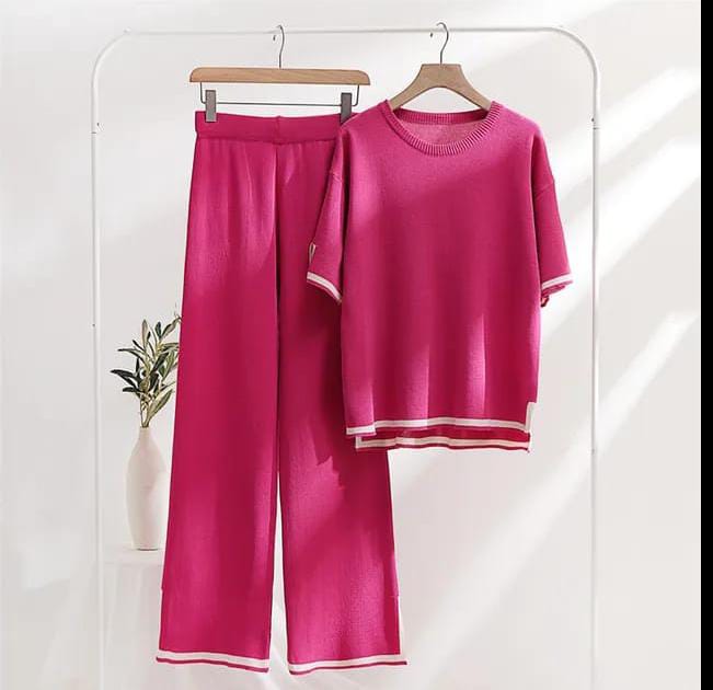 2 Piece Beigee Lounge Wear Fabric soft jersey