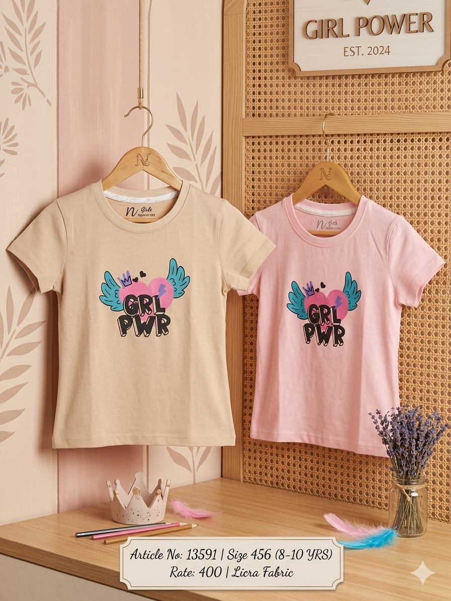 Girl t-shirt fabric Jersey