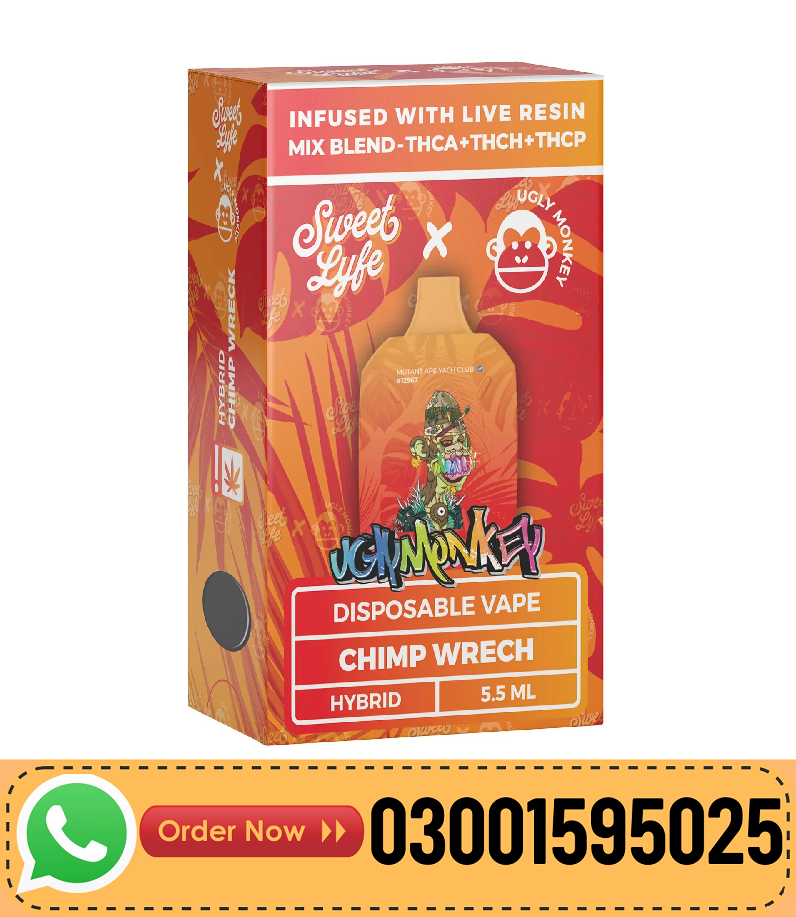 Sweet Lyfe x Ugly Monkey 5.5ML Disposable In Pakistan-03001595025