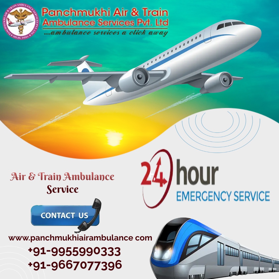 Opt for Panchmukhi Air and Train Ambulance Services in Patna for a Stress-Free Transfer
