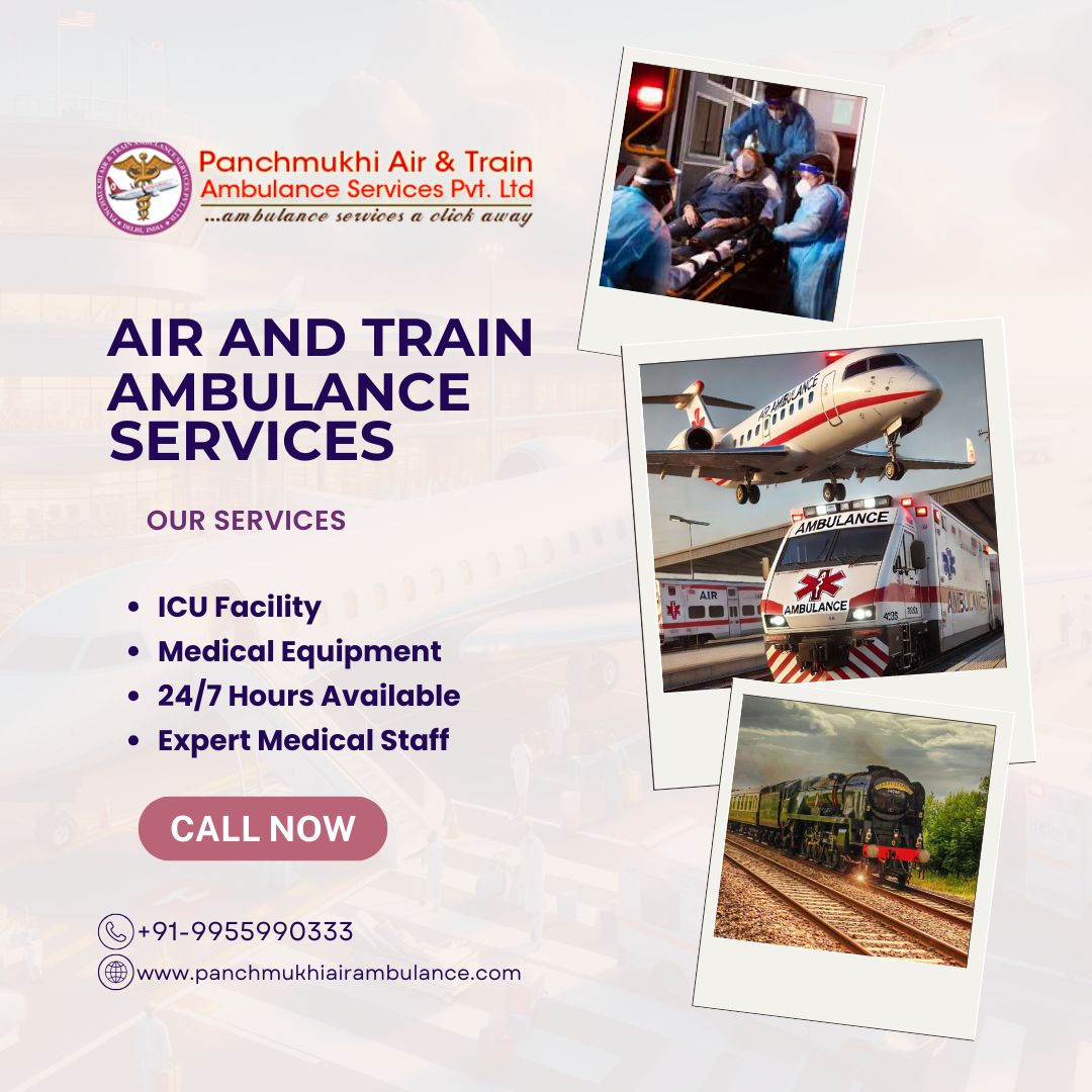Panchmukhi Hi Tech Train Ambulance in Ranchi – Affordable and reliable services offered 24/7