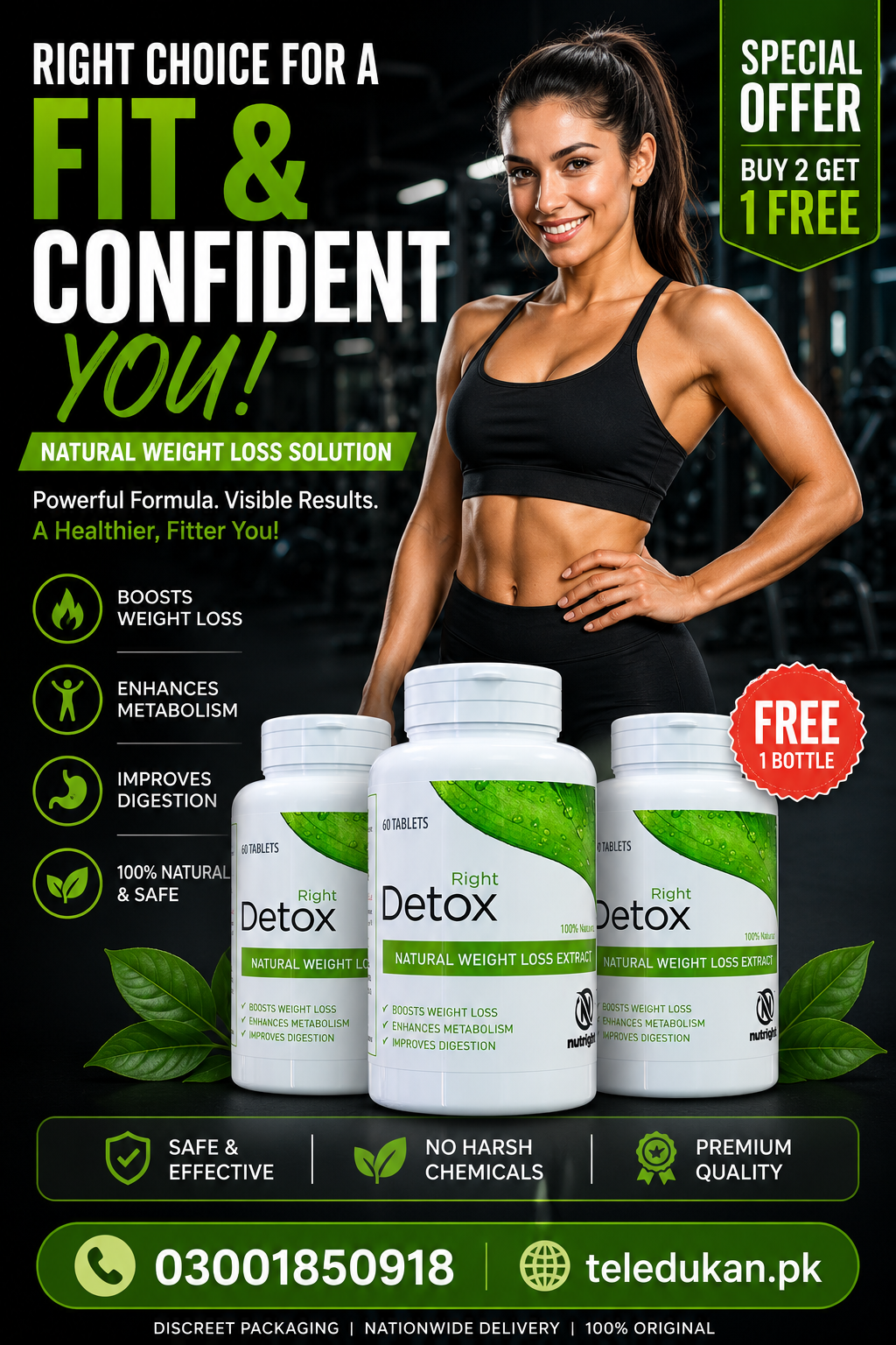 Right Detox Tablets Tablets In Lahore | Same Day Delivery