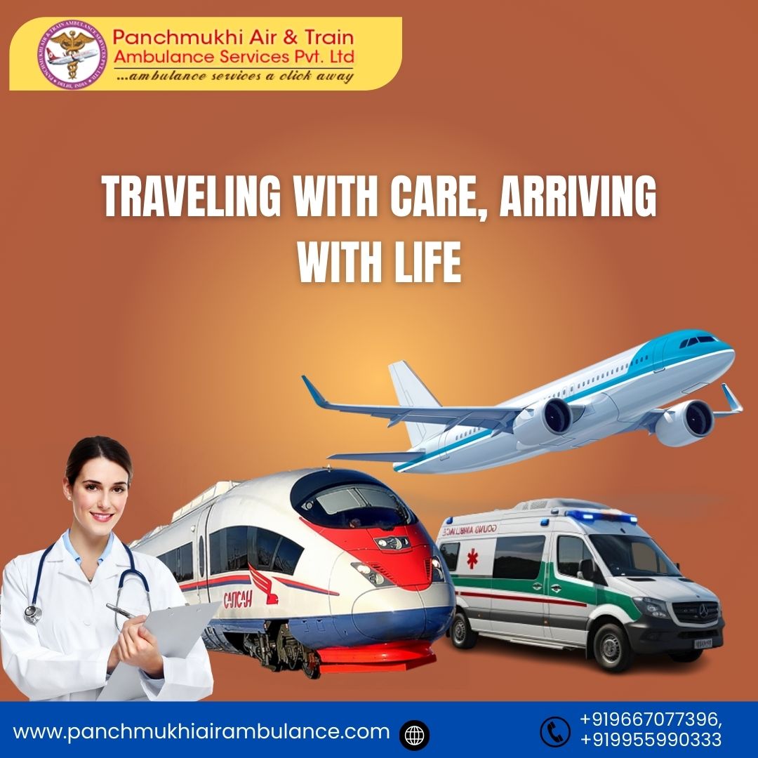 Panchmukhi Air and Train Ambulance Services in Kolkata provide steadfast support and assistance