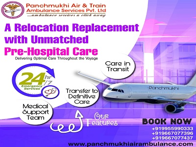 You can expect a timely team at ‘High-Tech’ Panchmukhi Air and Train Ambulance Services in Ranchi