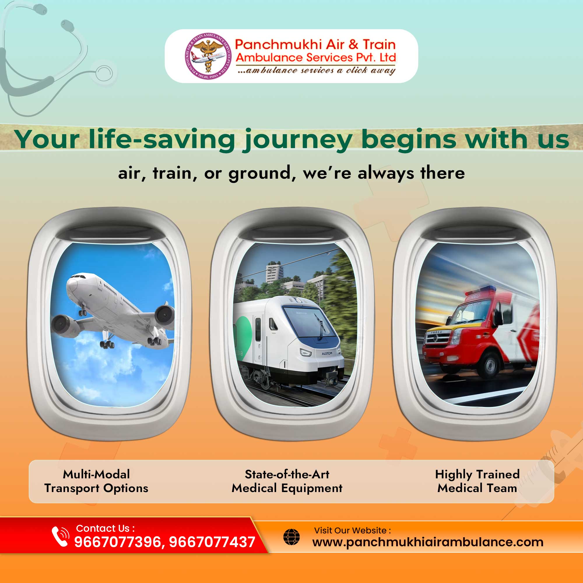 Panchmukhi Air and Train Ambulance Services in Mumbai: Fulfilling Every Request in a Professional and Positive Manner