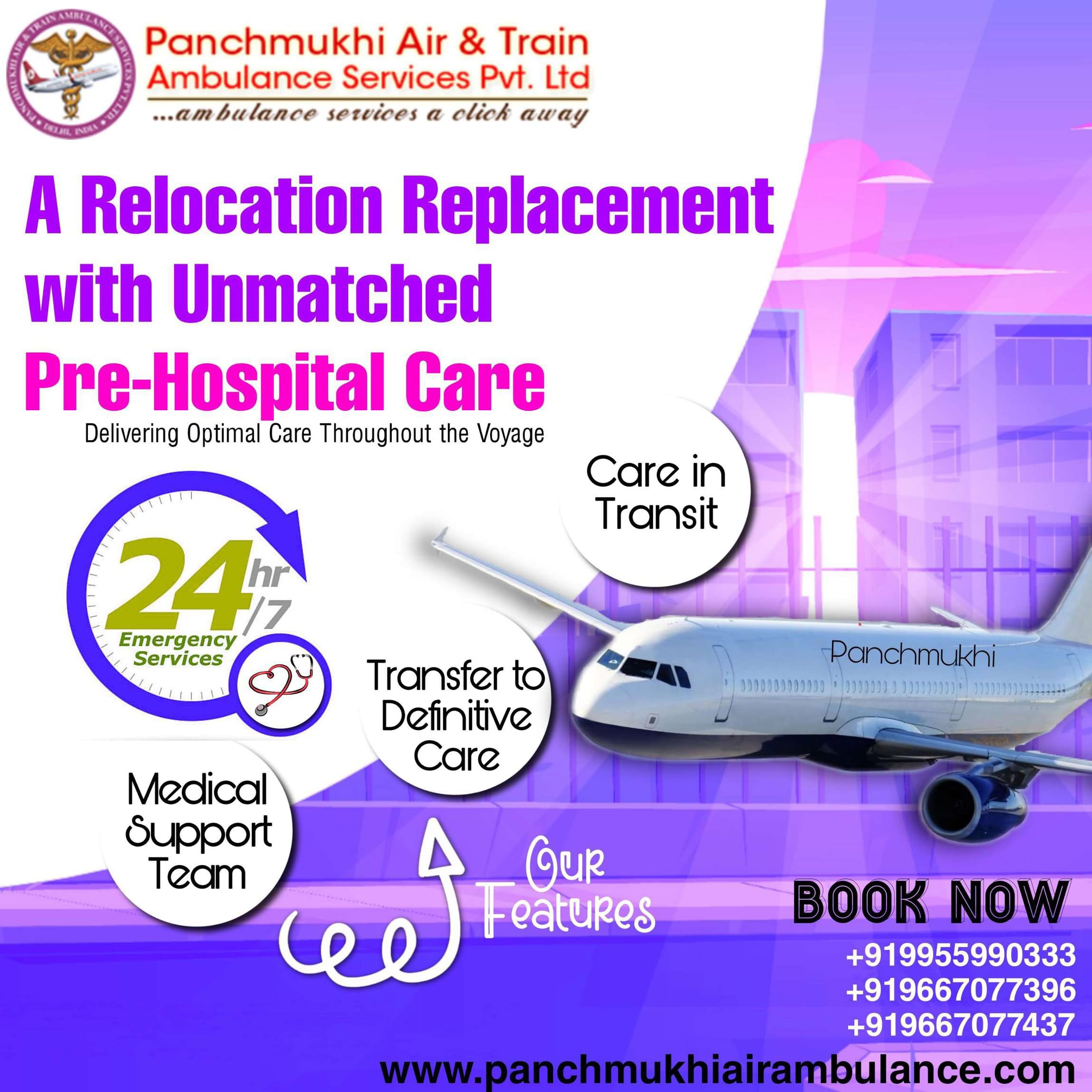 Expert Teams Available via Panchmukhi Air Ambulance Services in Bangalore