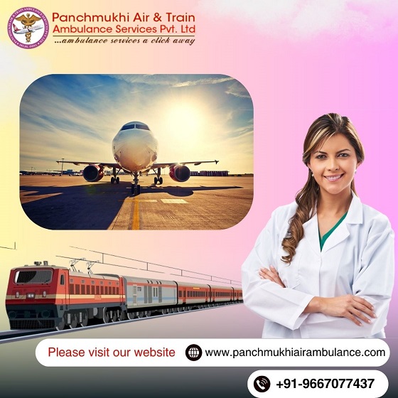 Hire Panchmukhi Air and Train Ambulance Service in Allahabad with Top-level Medical Service