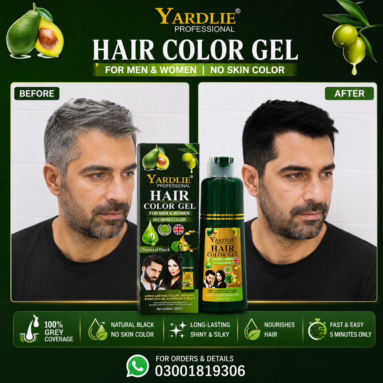 Buy Original Yardlie Hair Color gel – Yardlie Hair Color Gel Price in Karachi – At Quickon.pk Official Store