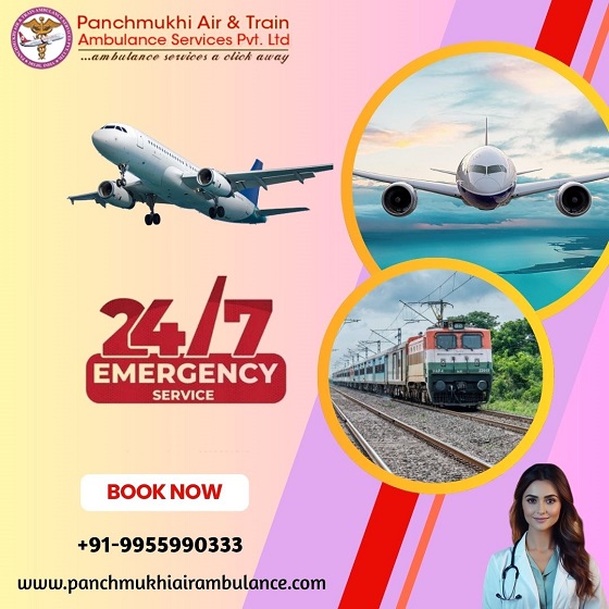 Book Panchmukhi Air and Train Ambulance Service in Silchar with Advanced Medical Assistance