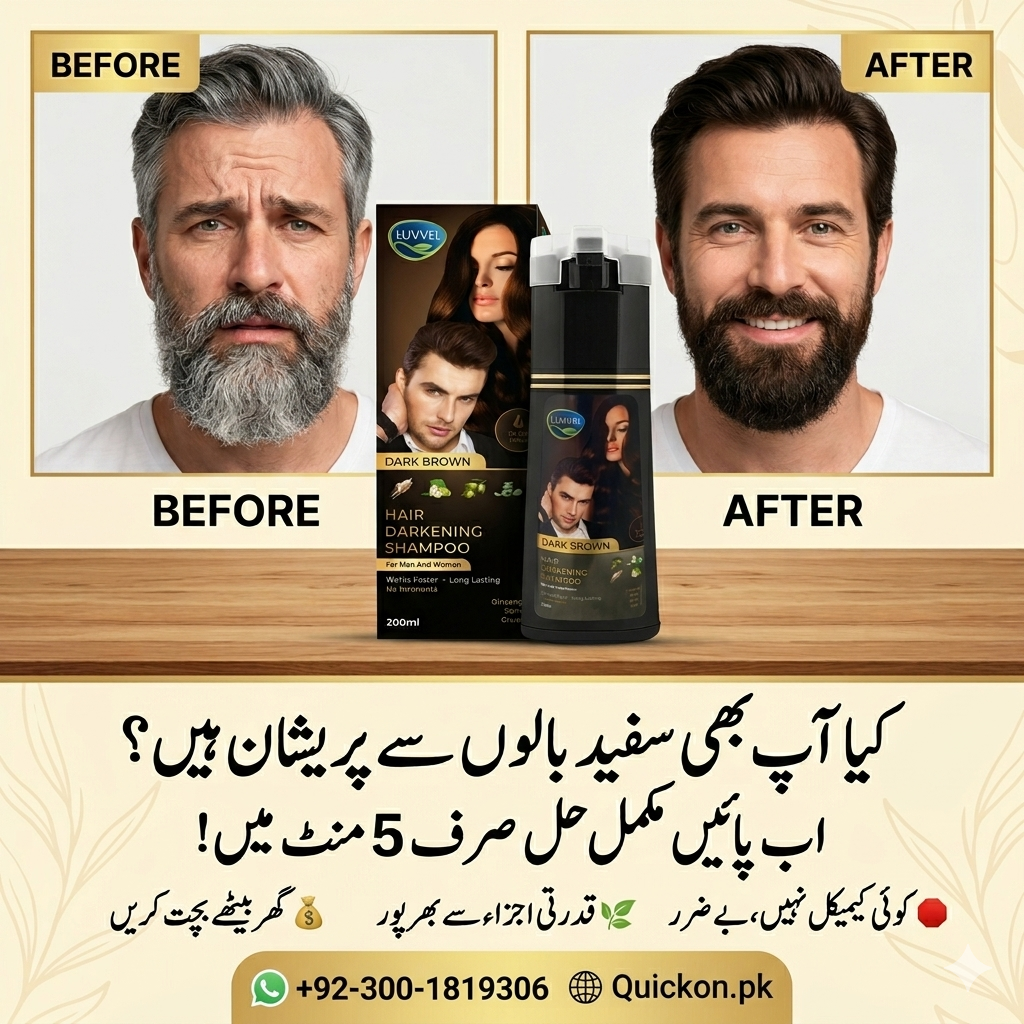 Buy Luvvel Hair Darkening Shampoo Price in Pakistan – At Quickon.pk