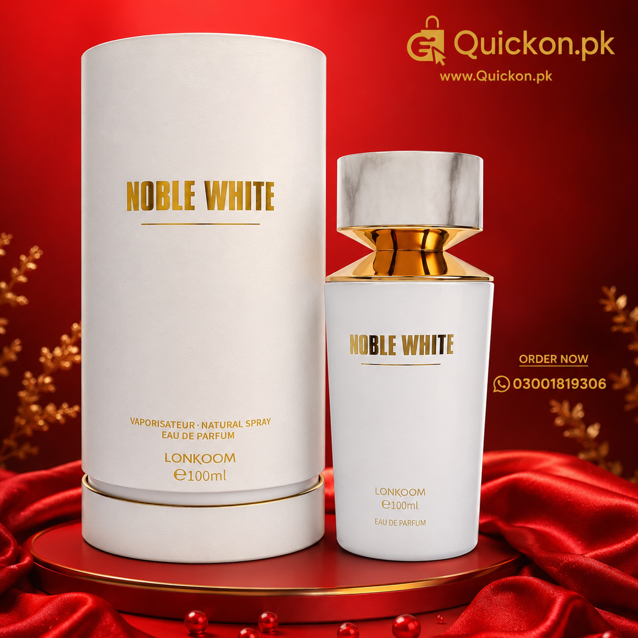 Lonkoom Noble White Perfume Price in Sahiwal – Quickon.pk