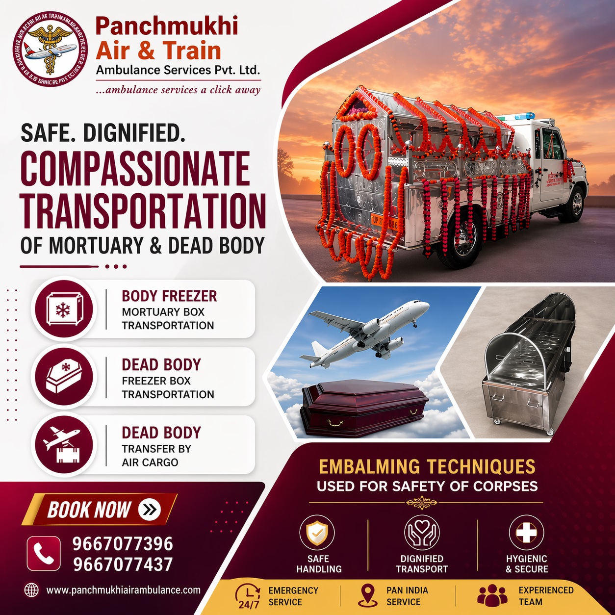 Panchmukhi Mortuary Box Transport in Vellore- using advanced technologies for corpse preservation