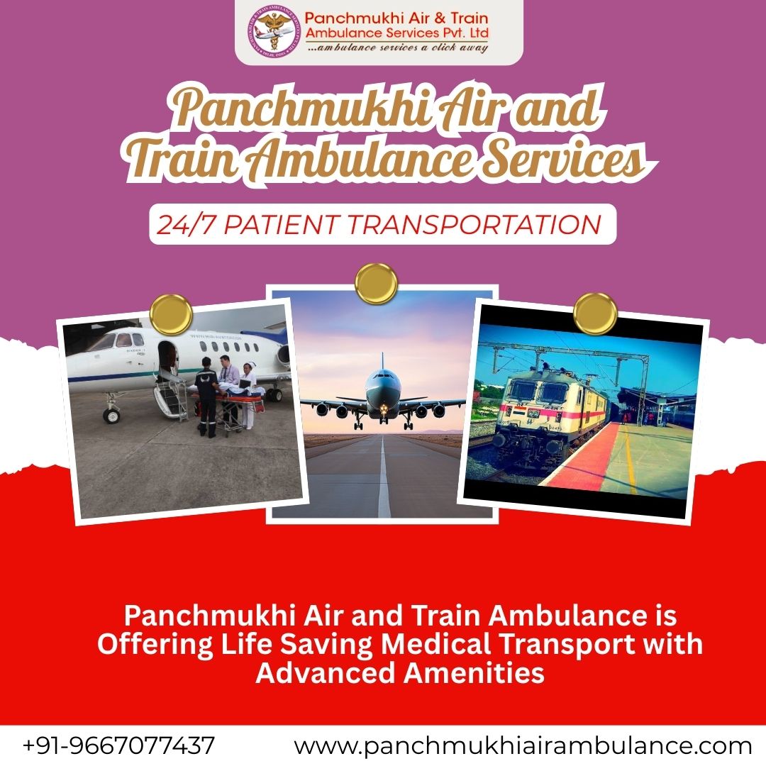 Panchmukhi Air and Train Ambulance in Kolkata- take a responsive for your convenience
