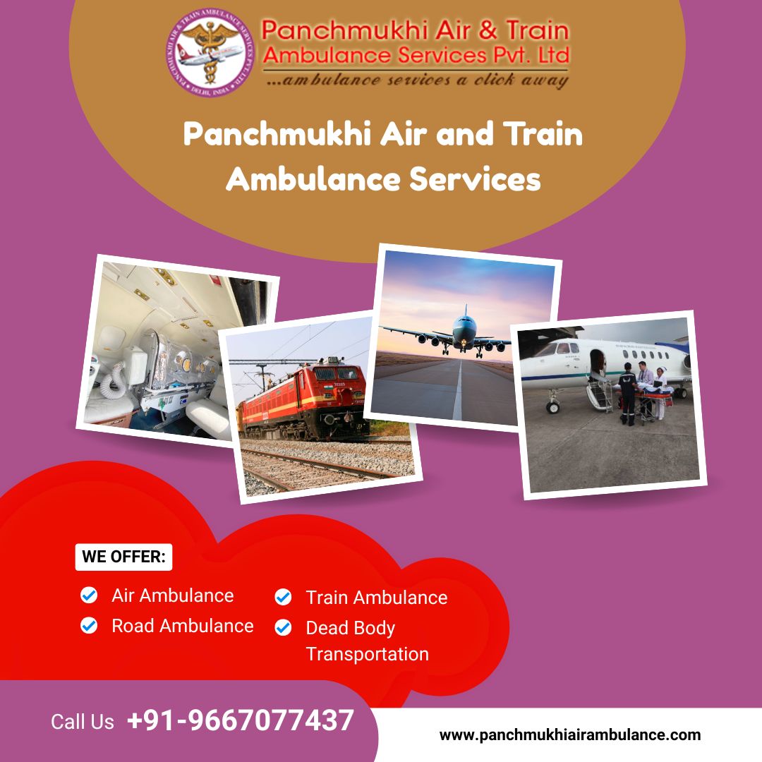 Panchmukhi Air and Train Ambulance from Delhi- safety is prioritized during the transfer