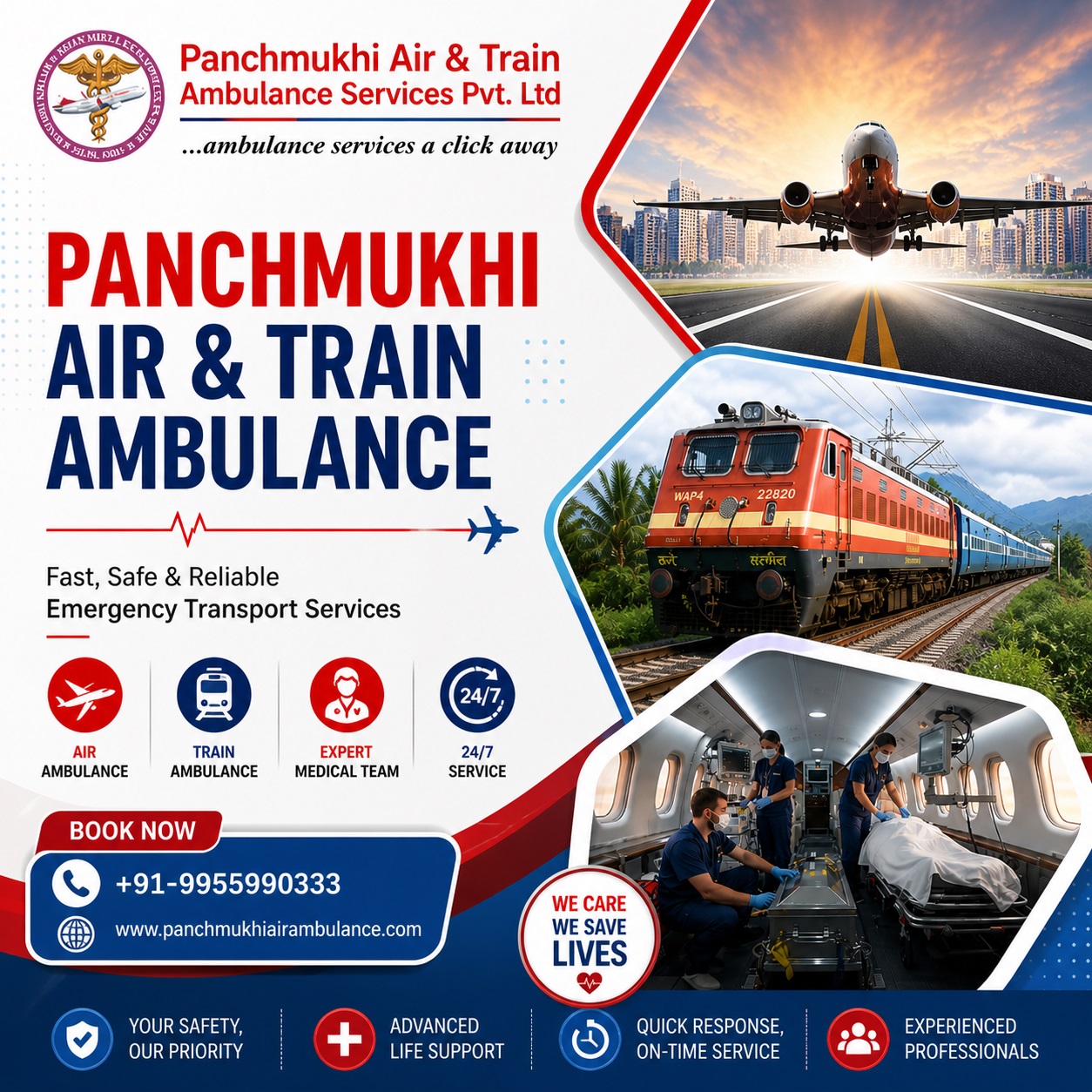Panchmukhi Best Patient Shifting Ambulance in Chennai- choose Comfortable medical transport