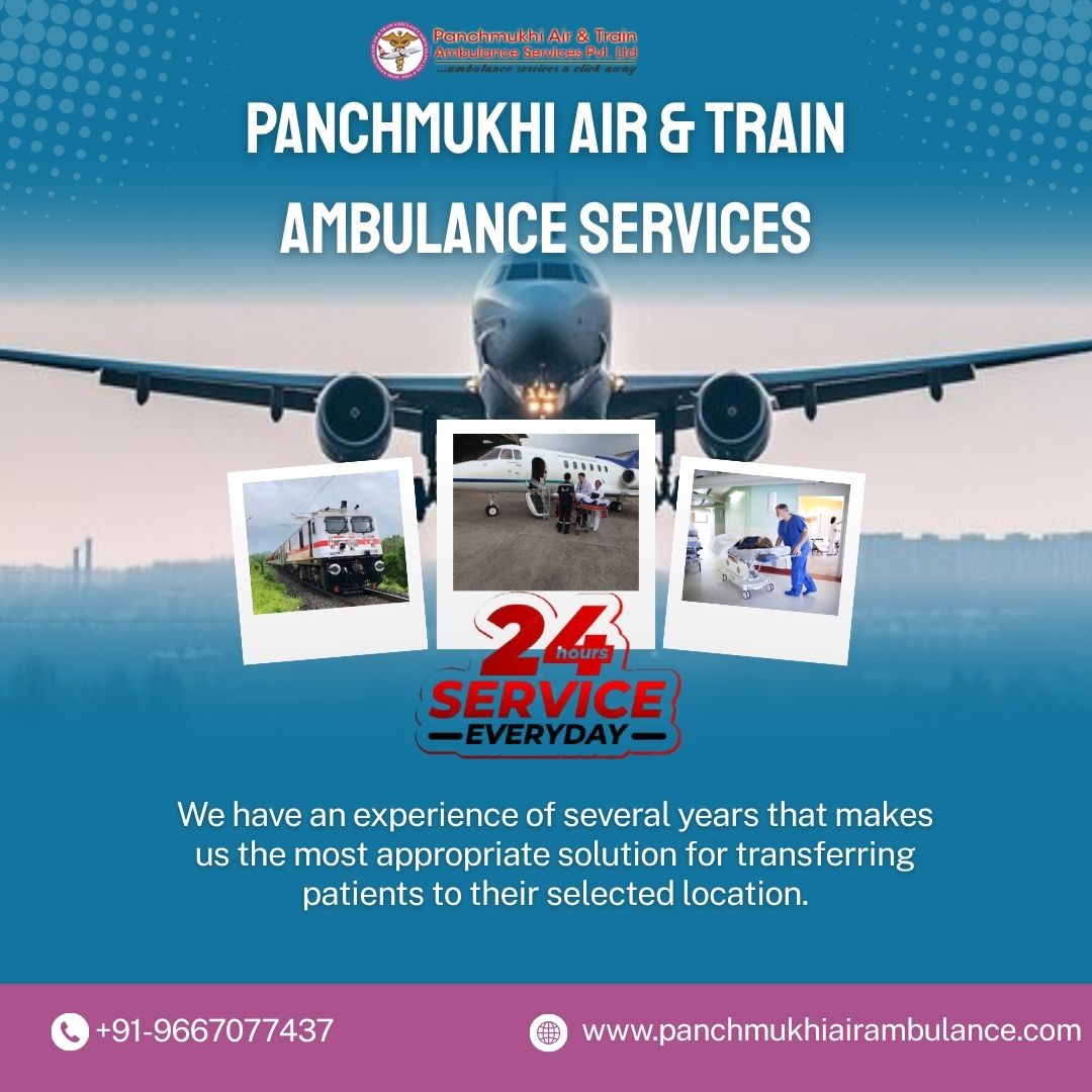 Panchmukhi Air and Train Ambulance Services in Patna—Accompanied by a Life-Saving Medical Team