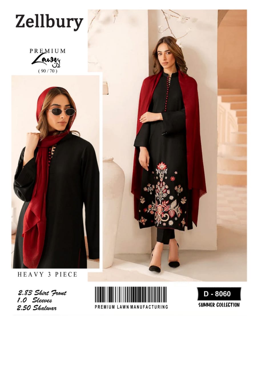 3 pcs lawn catton soat for women