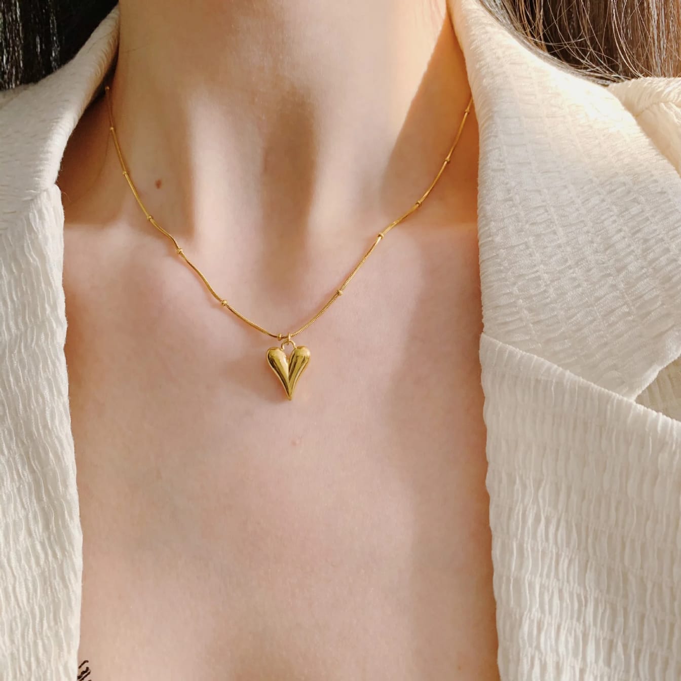 stillness still locket chain