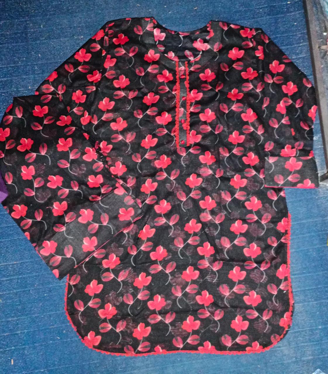 Pure lawn farshi salwar 2 PC