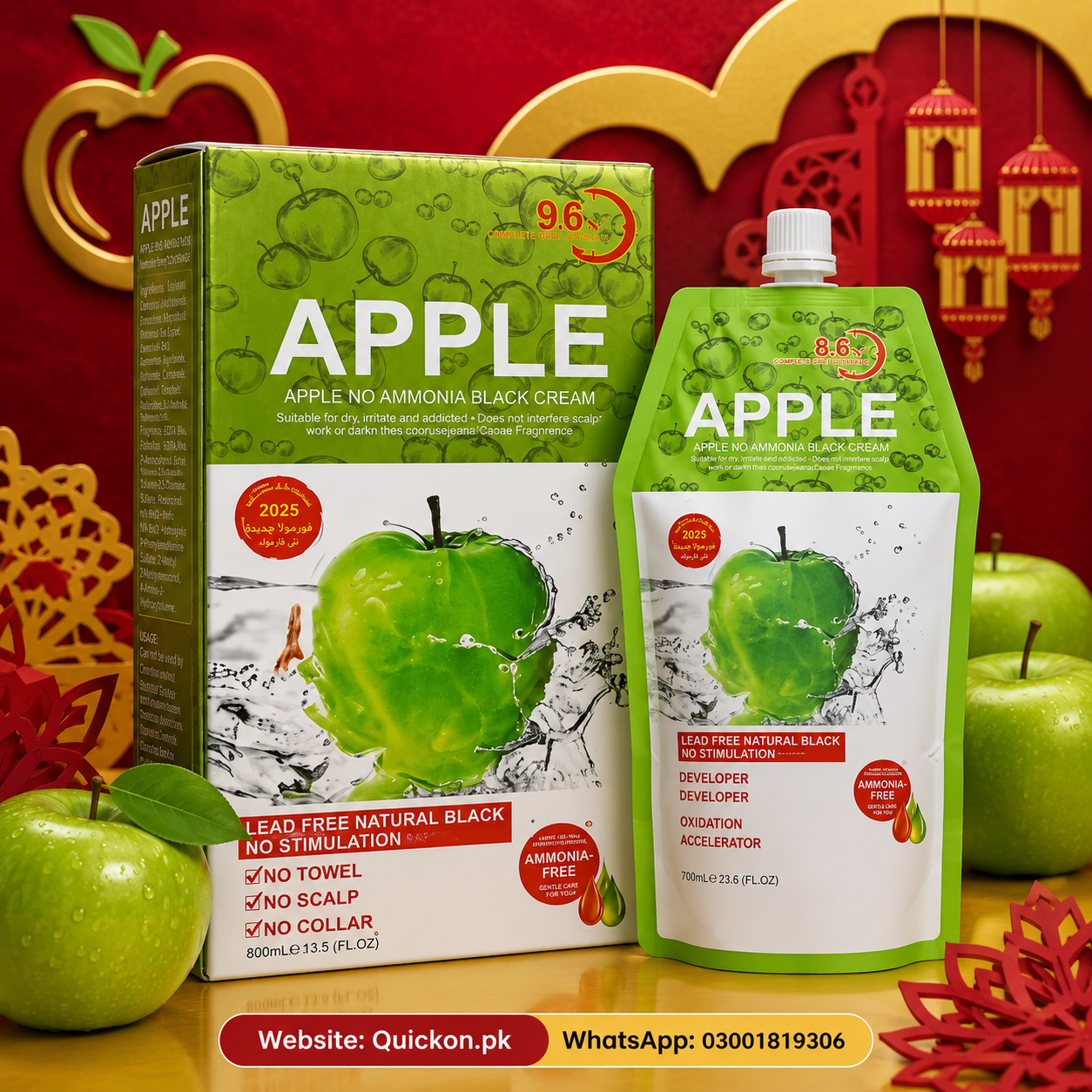 Buy Original Apple Hair Color Price in Gujrat – Long-lasting color – At Quickon.pk