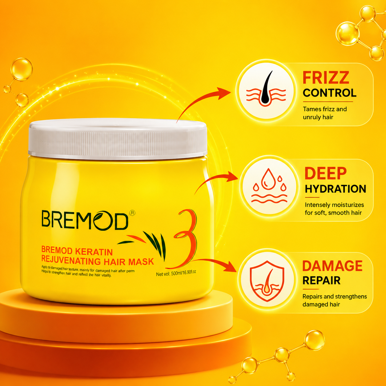 Bremod keratin rejuvenating hair mask price in Gujranwala – 03001819306