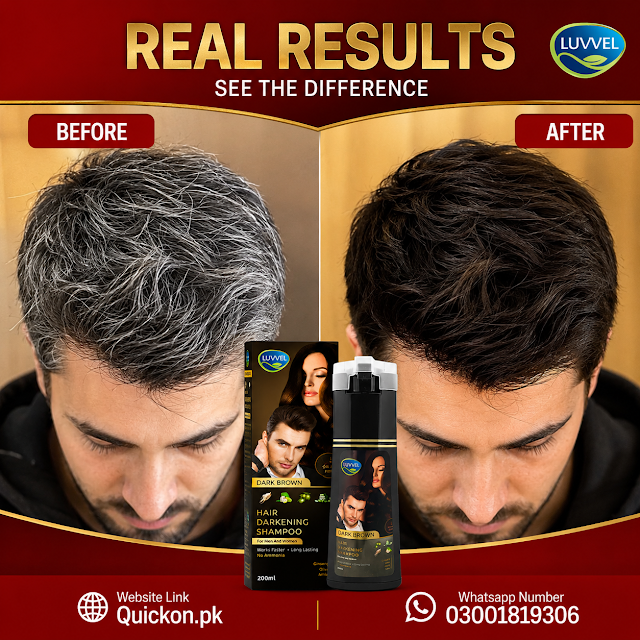 Luvvel Hair Darkening Shampoo Price in Arif Wala 03001819306