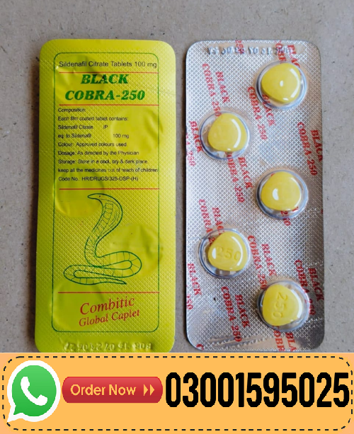 Black Cobra 250mg Tablets Price In Pakistan-03001595025