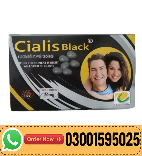 Cialis Black (Tadalafil) 6’s Tablets In Pakistan-03001595025