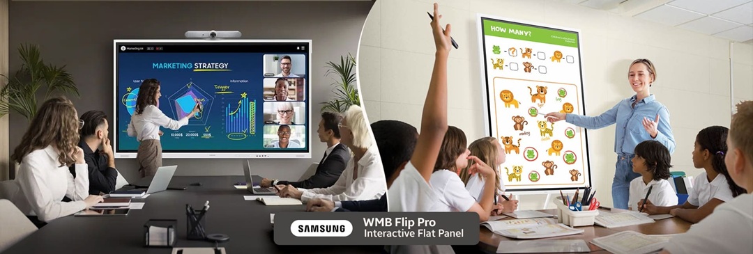 Samsung Interactive Screens in Pakistan-55”, 65”, 75” & 85” Smart Panels