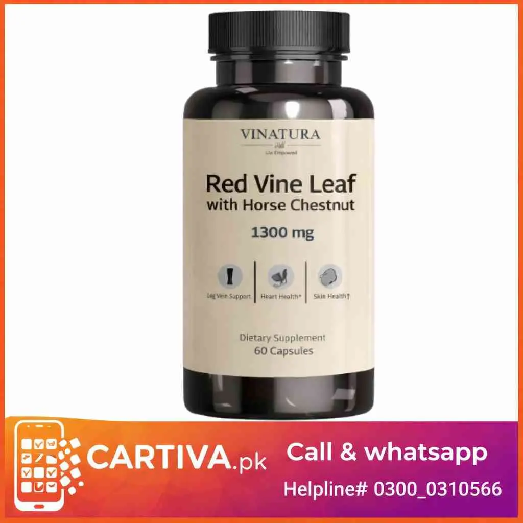 Vinatura Red Vine Leaf Extract Capsules in Pakistan/03000310566