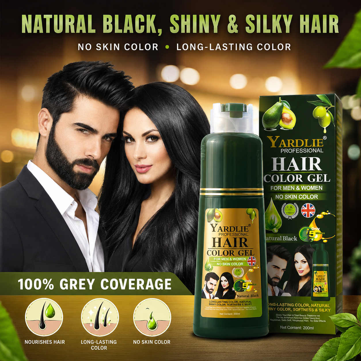 Buy Original Yardlie Hair Color gel – Yardlie Hair Color Gel Price in Larkana – At Quickon.pk Official Store